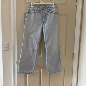 Abercrombie & Fitch Light Blue 'The Baggy' Low Rise Jeans
